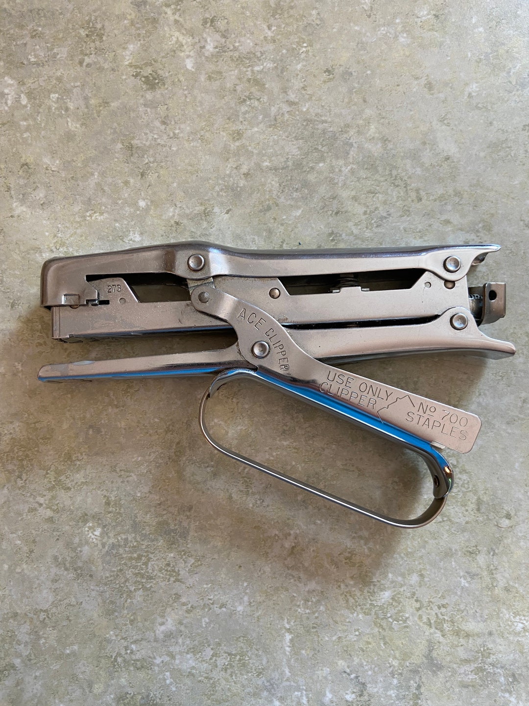 Vintage Ace Clipper Stapler Vintage Fastener Business Stapler Made in