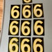 Set of 10 Vintage Reflective Metal Numbers - Vintage Sign Numbers ...