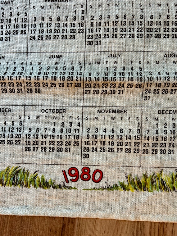 80s/VINTAGE/82年−HIGHT−TIMES/CALENDAR。 Vintage 1986 TIMKEN Calendar Complete Year - Retro 1980s