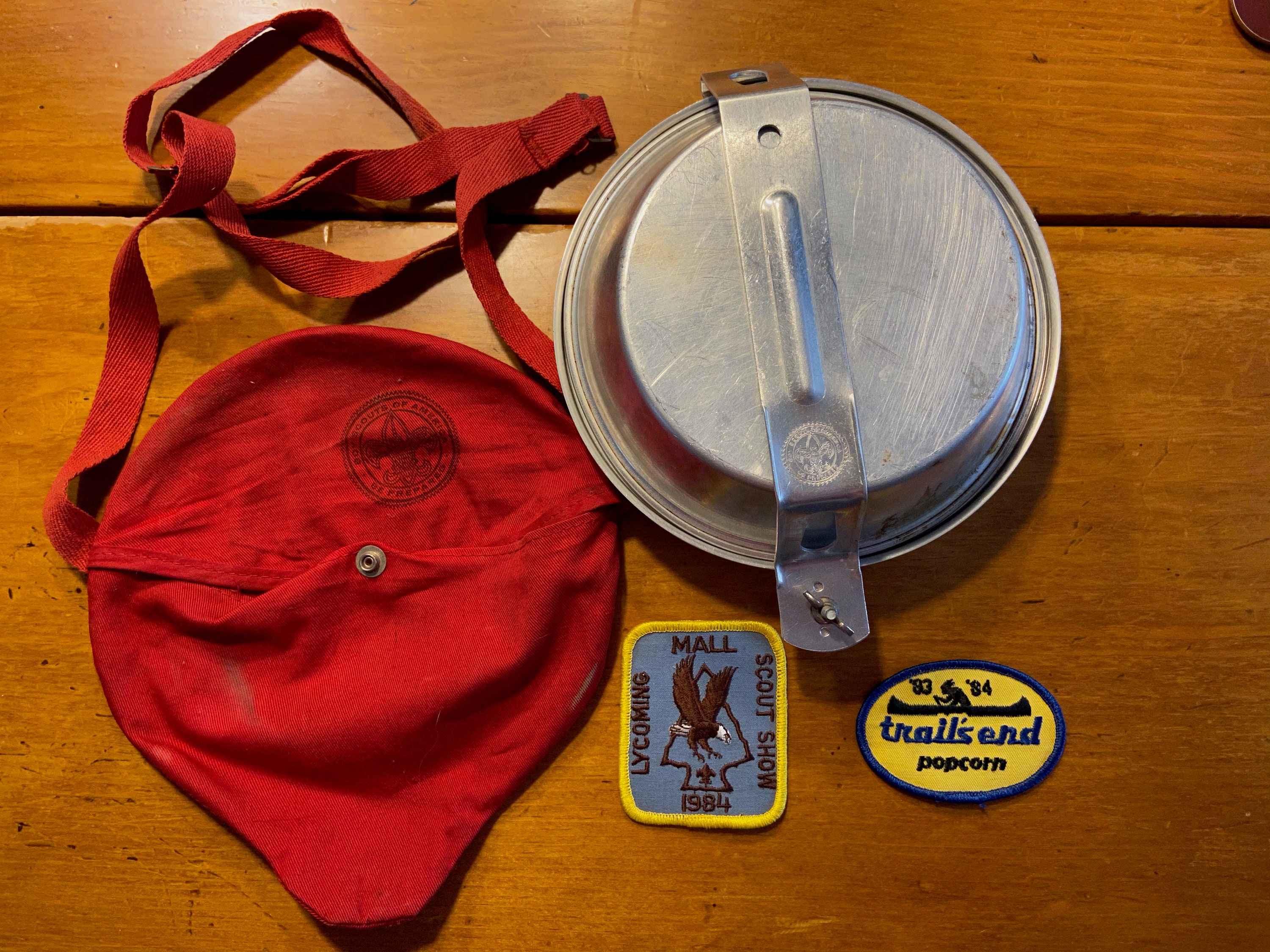 Vintage BSA Boy Scouts of America Camping Mess Kit With Red Etsy