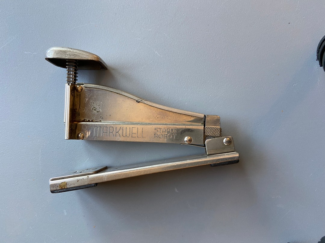 Vintage Markwell Staple Robot Stapler Vintage Industrial Decor Stapler