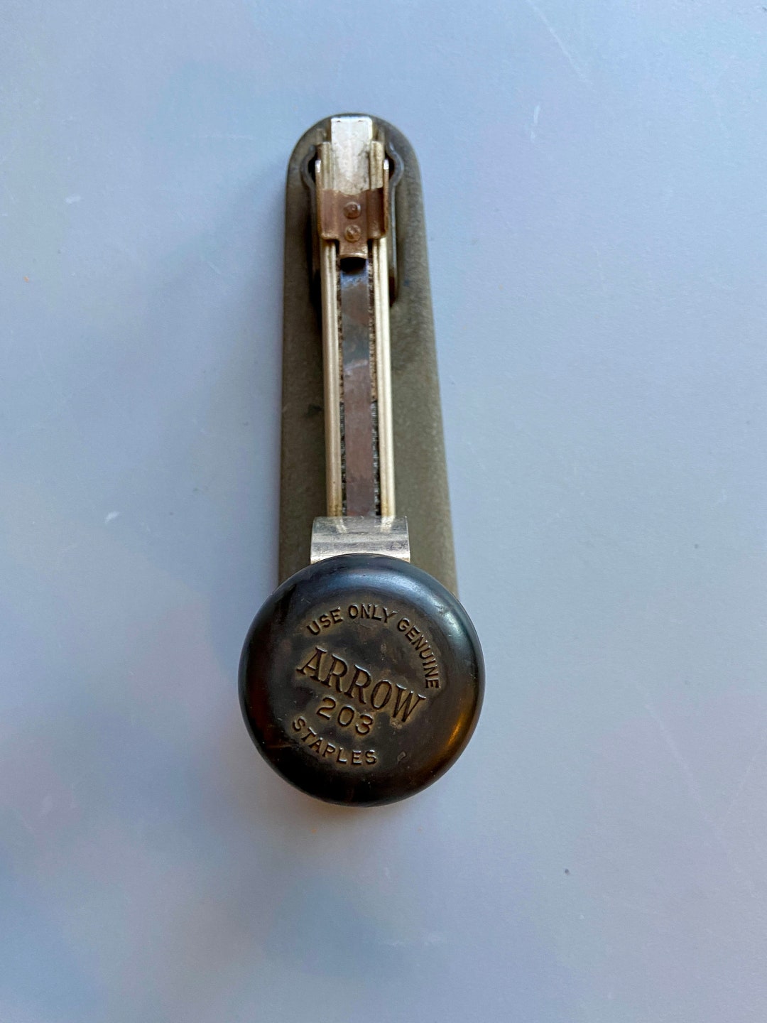 Vintage 1930s Art Deco Arrow Stapler vintage Fastener Use Arrow 203