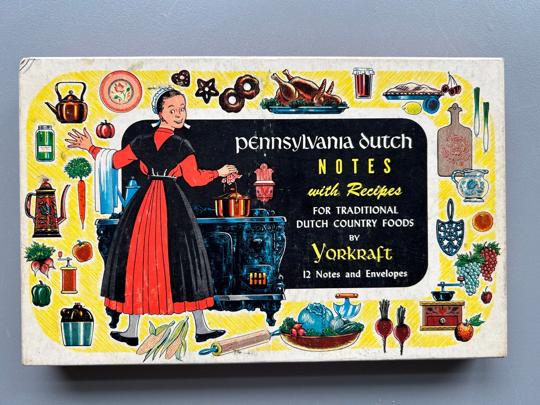 New Old Stock Vintage Pennsylvania Dutch Notes With Recipes - Vintage ...