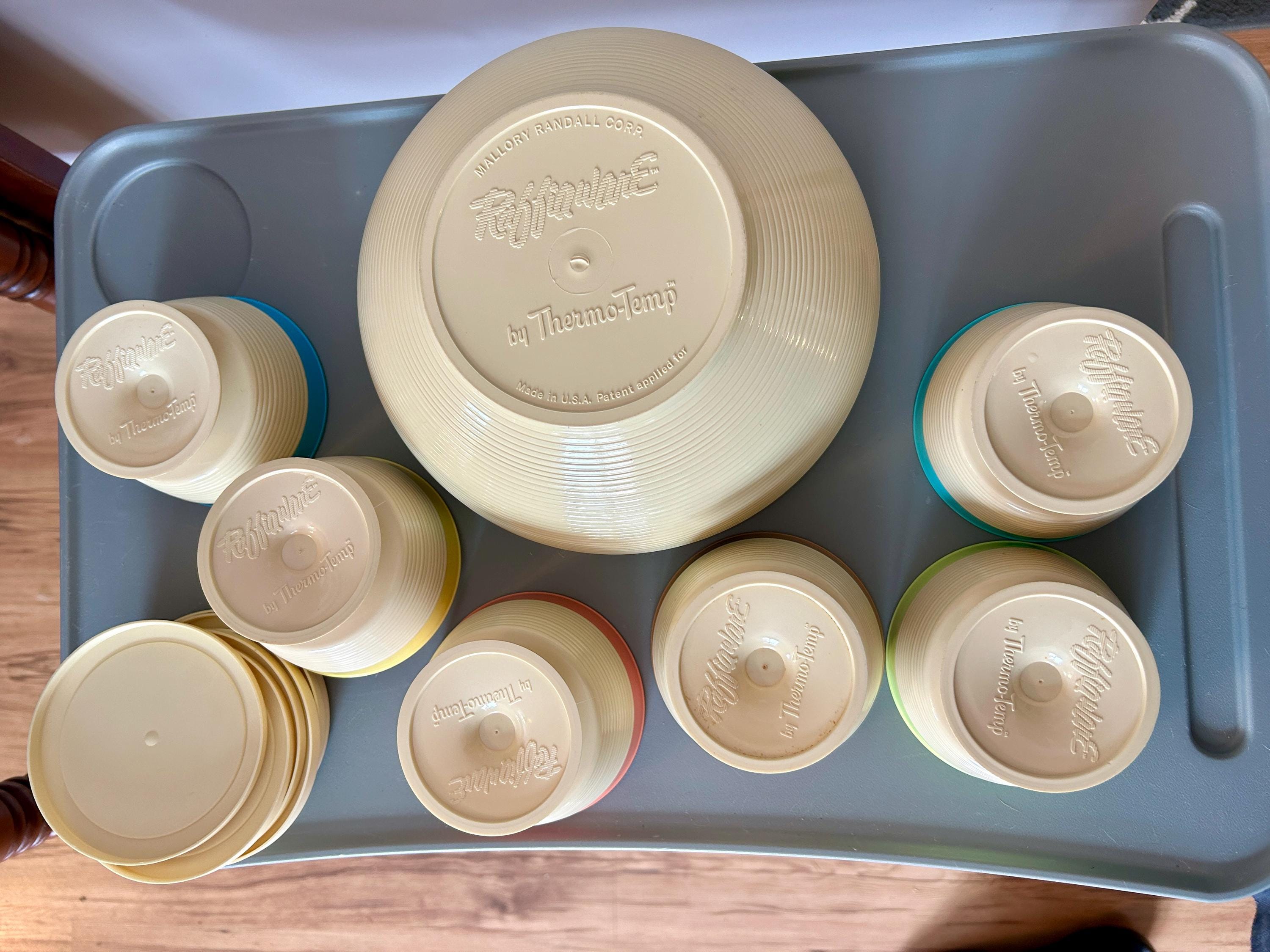 Raffiaware Thermo Temp アンティーク デザートカップ　×4 Raffiaware Thermo Temp アンティーク デザートカップ ×4 Vintage