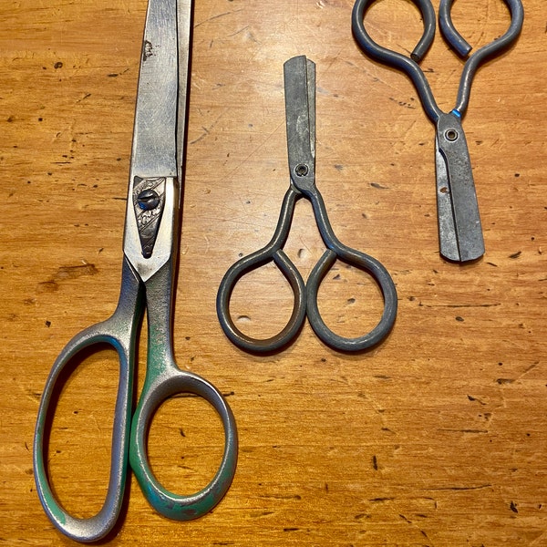 Lot of 3 Early School Safety Scissors - Home School Supply - Vintage Scissors - Eversharp Scissors - School Supply - Vintage Schoolhouse