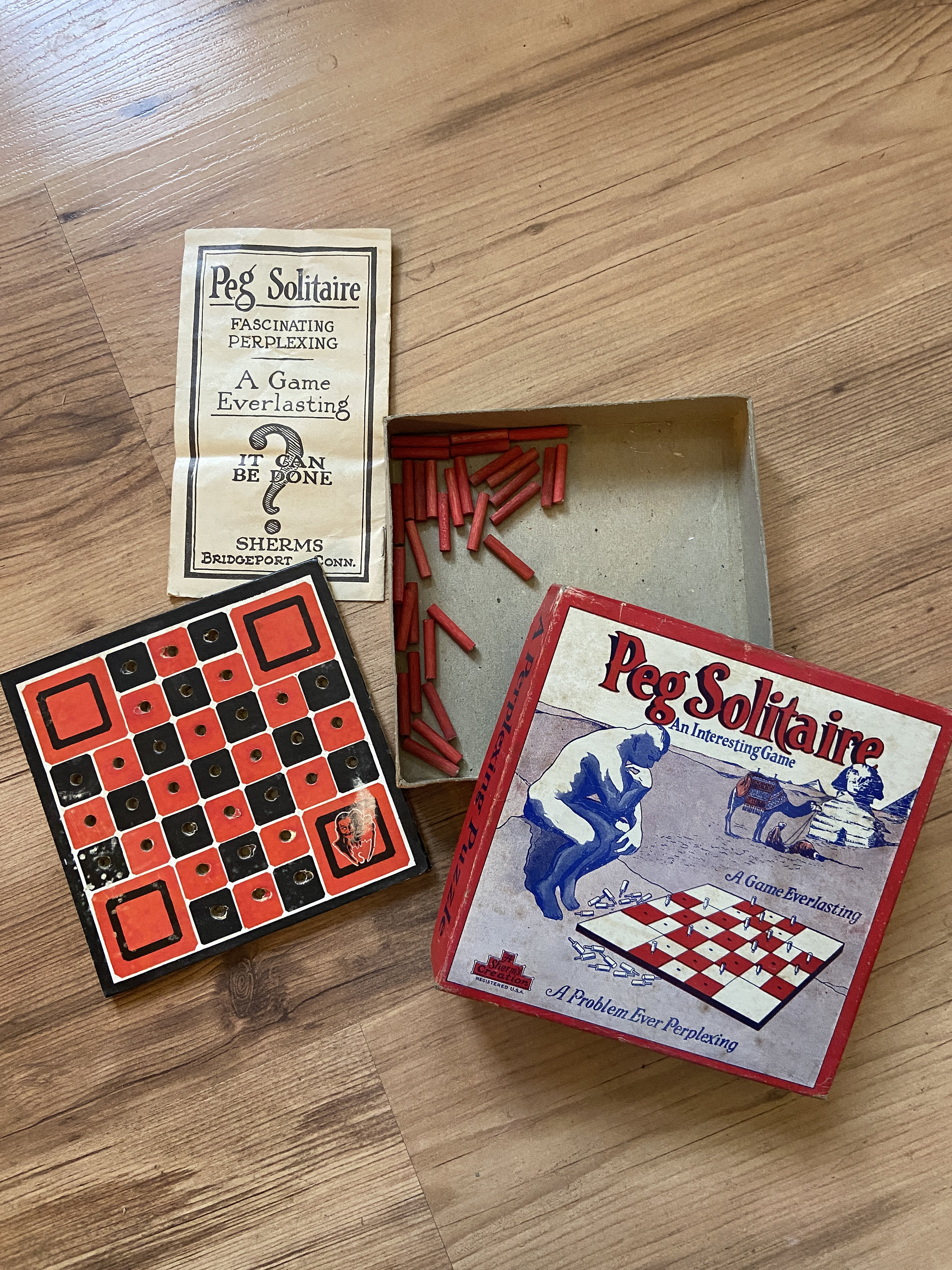 Vintage Peg Solitaire Game by A Sherm's Creation- Original Box- Vintage  Puzzles- Vintage Game- Retro Games- Vintage Toys- Family Game Night