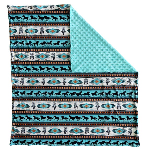 Western baby blanket western blanket baby blanket toddler Etsy