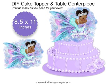 baby mermaid centerpieces
