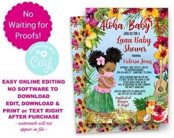 luau baby shower theme