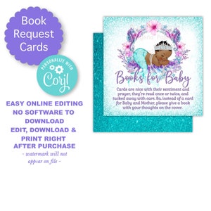 Schede di richiesta di libri sulla sirena, Baby shower con sirena, Richiesta di libri, Porta un libro, Giochi per bambini con sirena, Baby shower con sirena, Sirena africana, TGM2