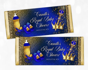 Candy Buffet Navy And Gold Baby Shower Decorations Custom Candy