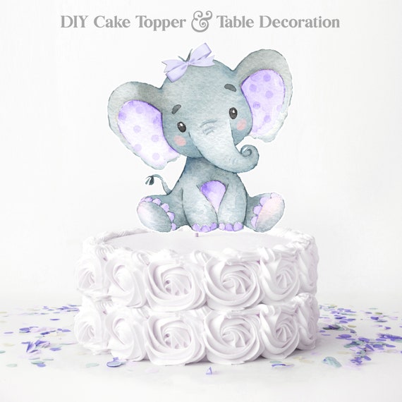 Purple elephant baby 2025 shower ideas