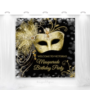 Gold Black Glitter Backdrop for Party Decor Photography LV-941