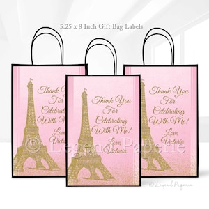 Paris Favor Bag Labels,Paris Birthday Party,Paris Prom,Paris Favor Bag Decorations,Paris Favor Bags,Paris Sweet 16,Paris Quincenera,Paris,P5