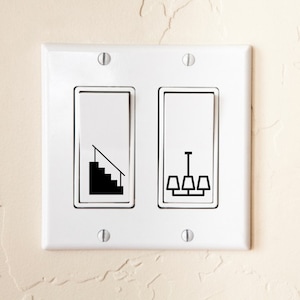 Light Switch Labels | Light Switch Decals | Fan Label | Light Fixture Label | Digital Download Labels | SVG Light Switch Files