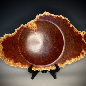 Red Mallee Live Edge Burl Wood Bowl