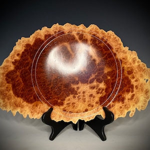 Red Mallee Live Edge Winged Burl Bowl