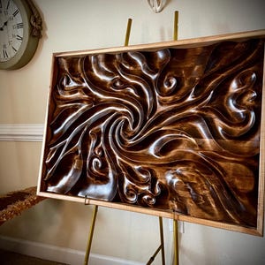 Hand Carved Wood Wall Decor