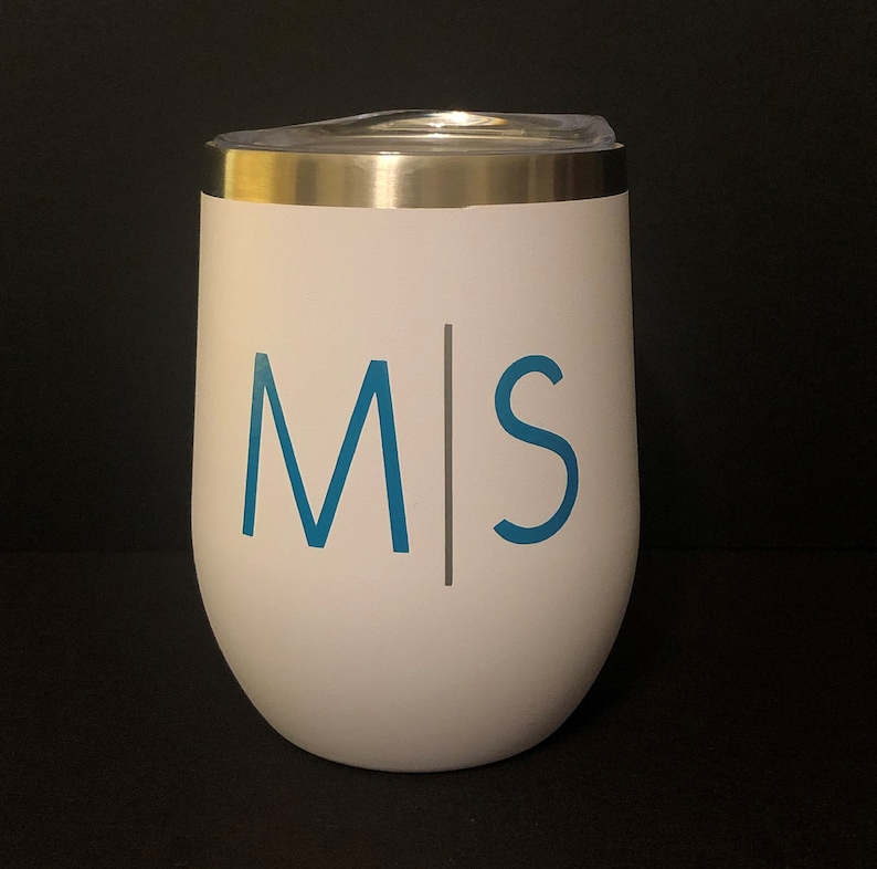 Personalized Custom Designed One-of-A-Kind Insulated Wine Tumblers with Lid 2-Sided Design