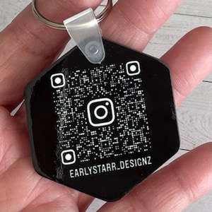 Custom QR Code Keychain | Personalized Business, Photo, Spotify