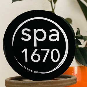 Custom Acrylic Business Sign | Logo Sign | Salon Sign | Countertop Sign, Spa, Nail Salon, Nail Tech