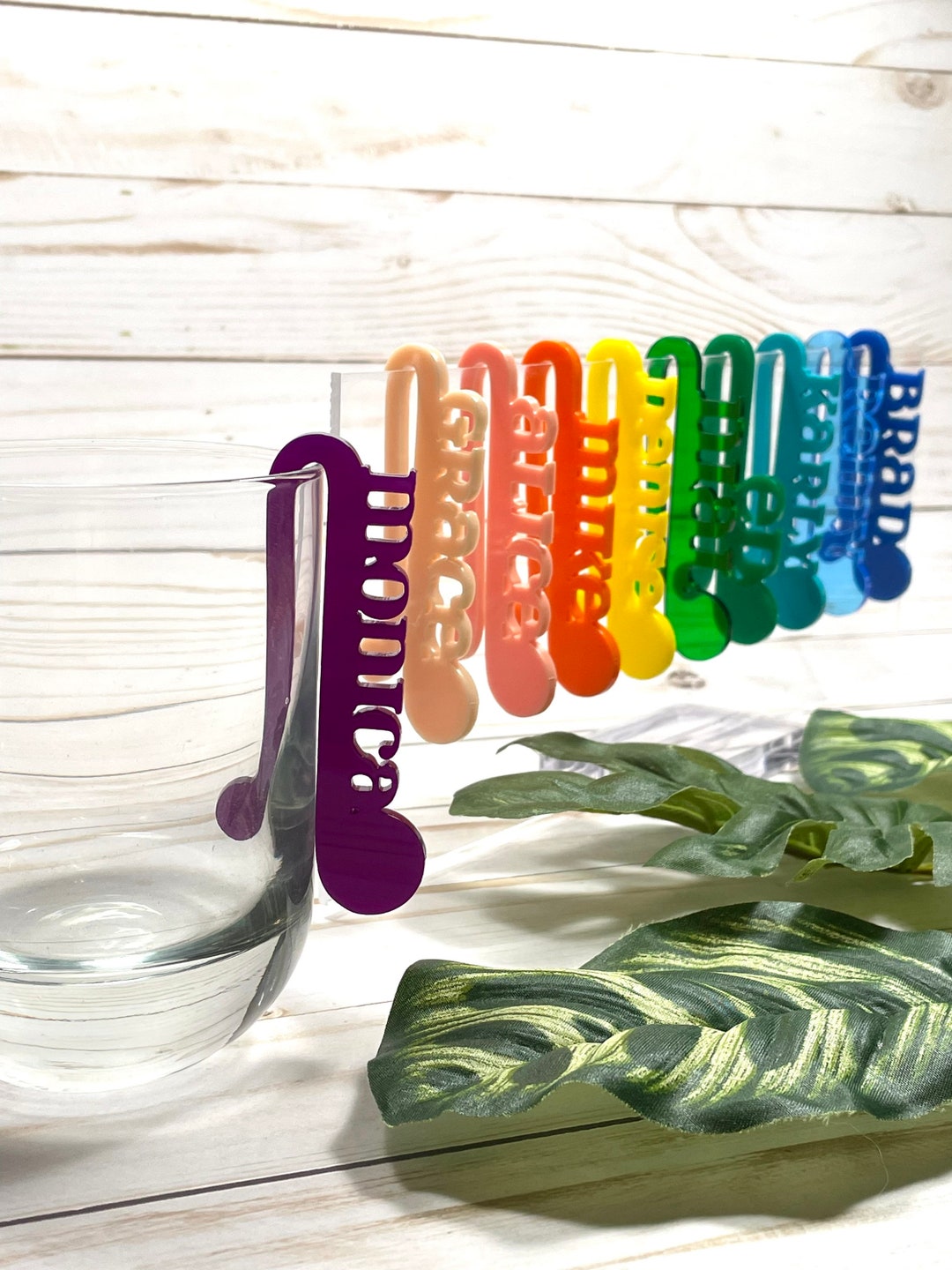 Acrylic Name Drink Markers Custom Drink Markers Personalized Drink