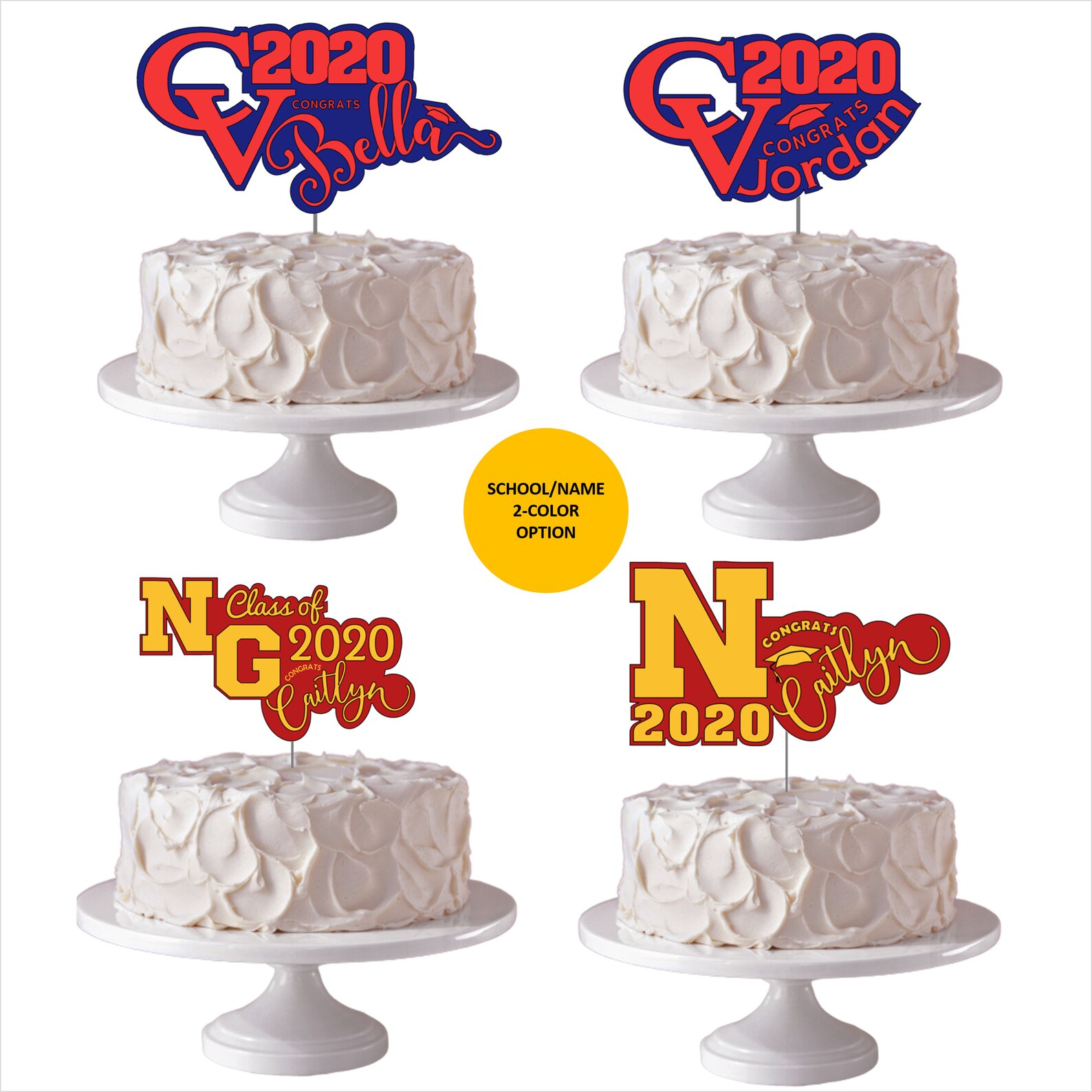 Personalized Graduation Cake Topper Custom Designed With - Etsy