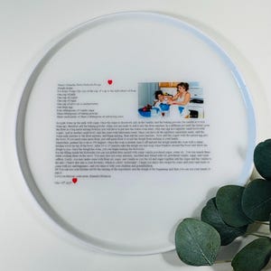 Handwritten Recipe Personalized Dishes | Food Safe, Waterproof, Permanent Dishes and Trays | Recipe Tray | Custom Tray | Custom Dish