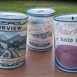 Still Savings Bank Lot of 3 Tin Forest City, Peter Piper, and Fairview Vintage