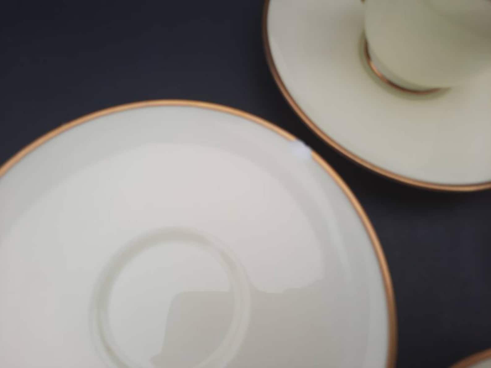 Wedgwood Gold Bone China White Gold Rim Tea Set Vintage Etsy