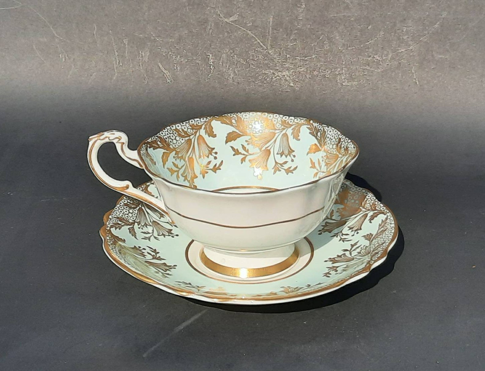 Paragon Fine Bone China Tea Cup and Saucer, H.M. the Queen and H.M