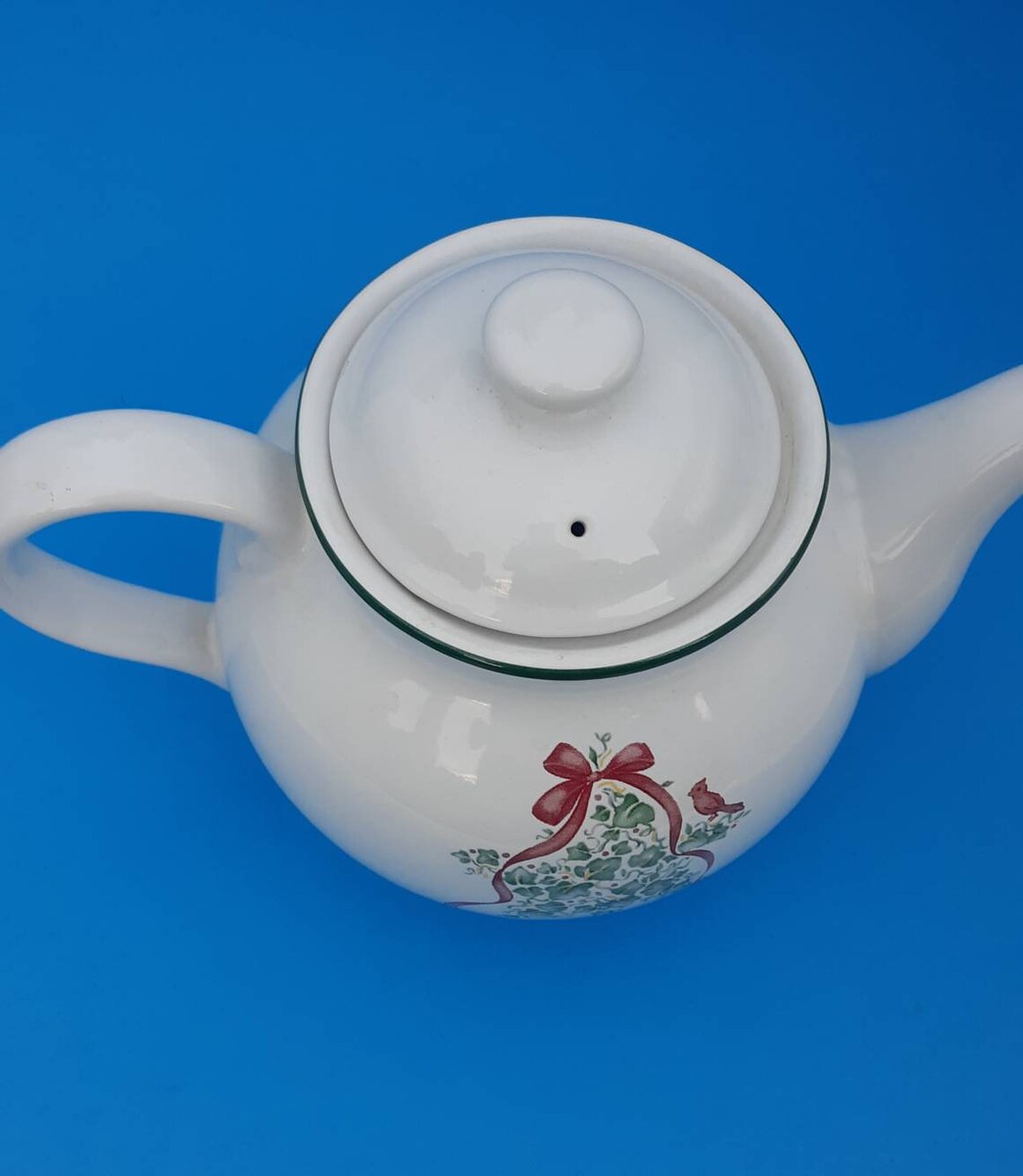 Corelle Christmas Ivy Coordinates Teapot Stoneware Vintage Etsy