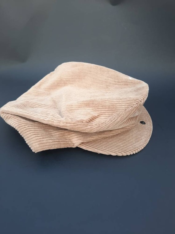 Buy Vintage 90s Nike Mens Golf Newsboy Flat Cap Cabbie Hat Beige Corduroy Sz L USA Online in India Etsy