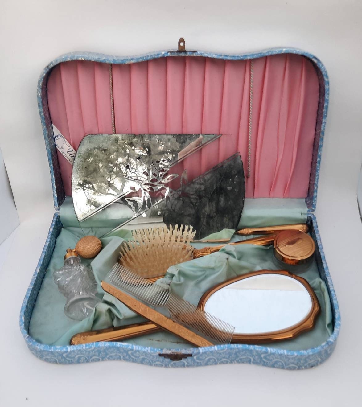 Vintage Vanity Set Vanity Fair Matching Set Gold - Etsy
