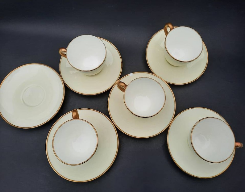 Wedgwood Gold Bone China White Gold Rim Tea Set Vintage Etsy