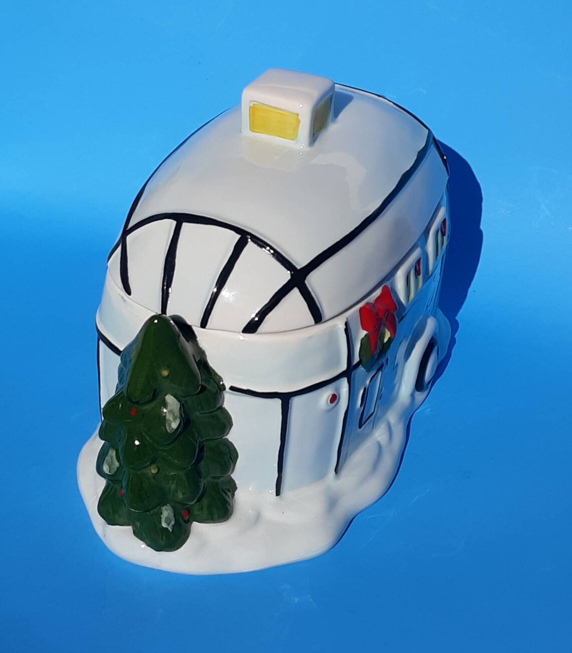 RV Camper White Cookie Jar Vintage Camping Adorable Unique Decor Etsy