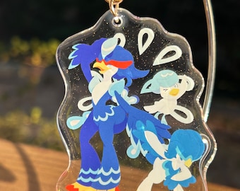 Quaqua Family Glitter Charm