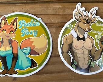 Foxy Bucks Pinup Stickers