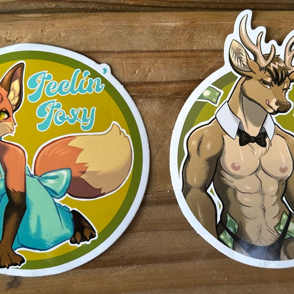Foxy Bucks Pinup Stickers