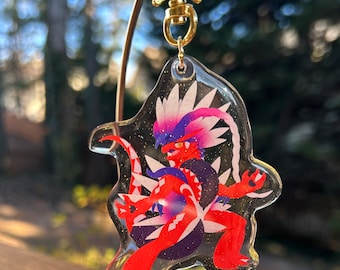 Ancient Ride Glitter Charm