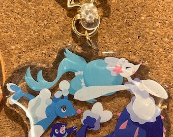 Poppli Family Glitter Charm