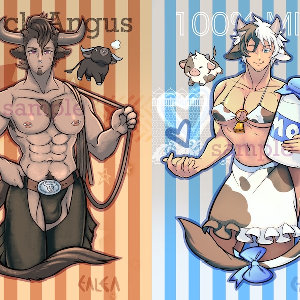 LE “Milk Fiend" Mini Pin-up Prints