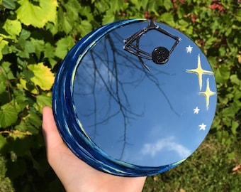 Coraline Inspired Acrylic Painted Mirror