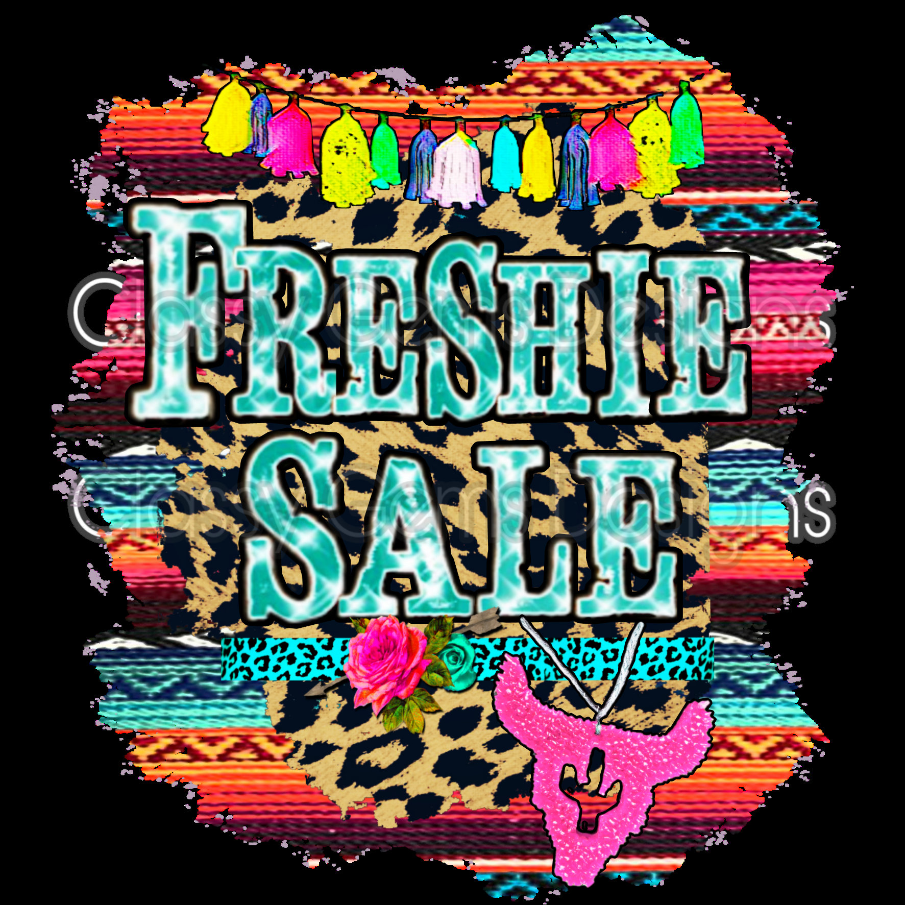 Freshie Sale graphic png format with transparent Etsy