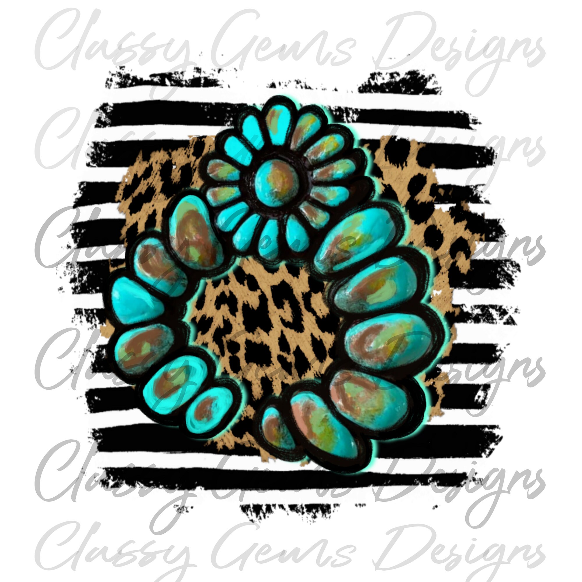 Black and White Striped Leopard Png Splashturquoise Squash Etsy