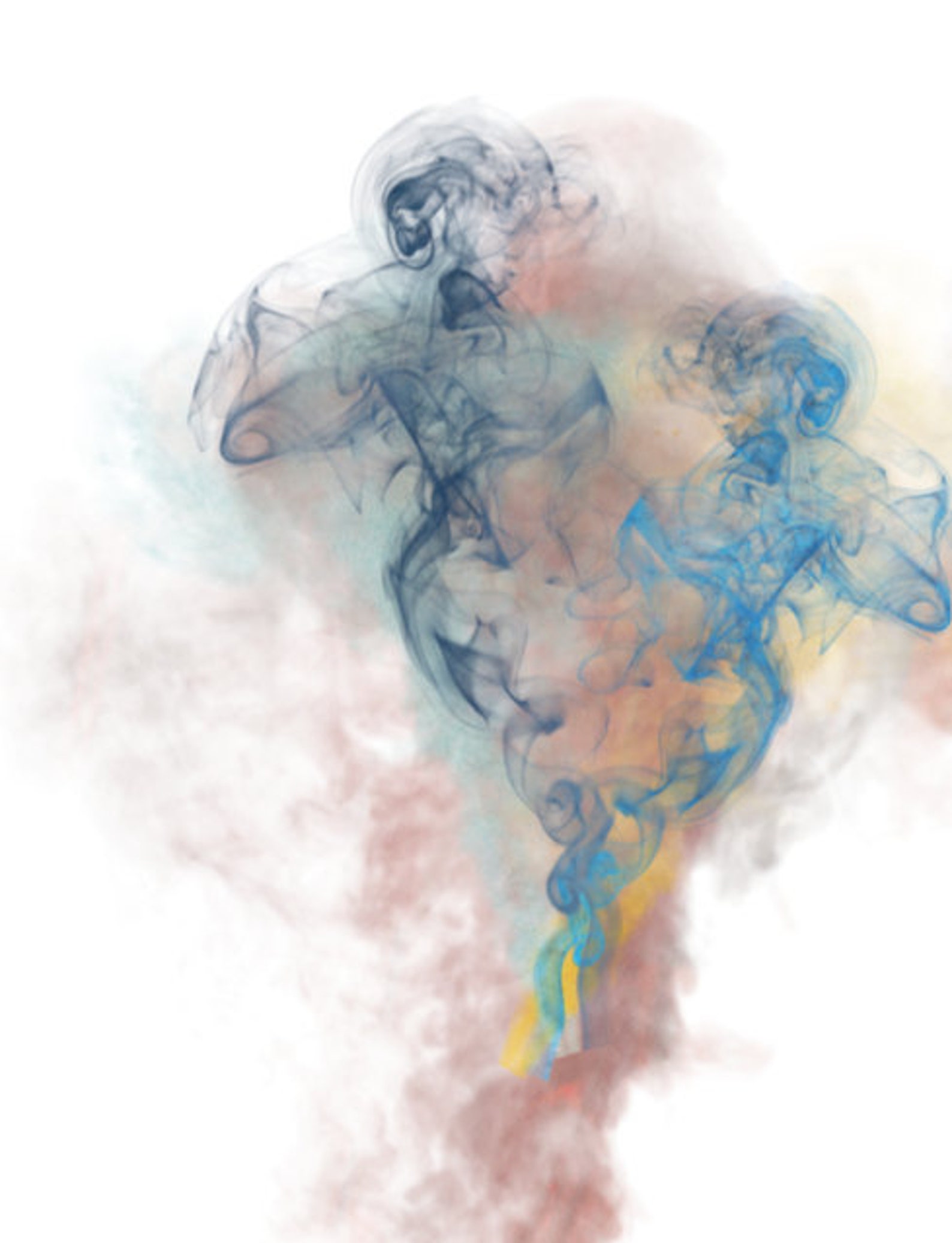 Colored Smoke Set of 3 Watercolor Smoke Abstract Smoke Etsy