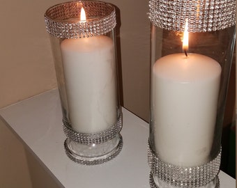 Glass Candle Holder Decor for Wedding, Special Events and Home Decor