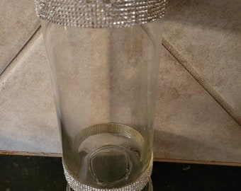 Crystal Rhinestone Diamond Hurricane Candle Holder