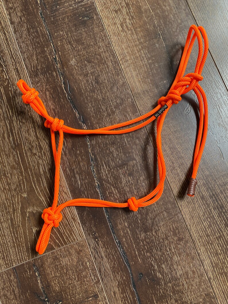 4knot Rope Halter Groundwork Halter Rope Halter Natural Etsy
