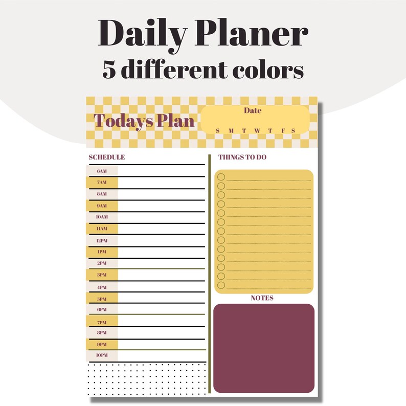 Printable Daily Planner for Kids Children's Routine | Etsy